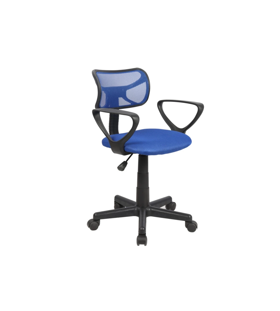 SEDIA UFFICIO BLU "SPOT2" CON BRACCIOLI, 54X87X44 CM